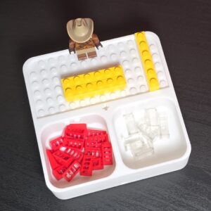 Sortier- und Steckkasten System 1x2 mit Bauplatte
