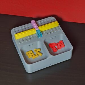 Sortier- und Steckkasten 1x2 mit ebener Bauplatte